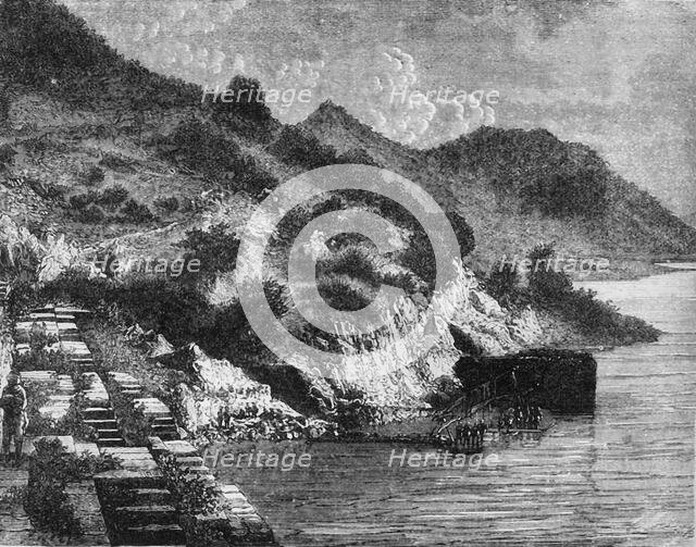 'View of the Lake of Burdi Talao, near Oodeypore', c1891. Creator: James Grant.