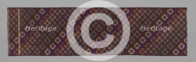 Fragment (From Obi), Japan, Meiji period (1868-1912), 1875/1900. Creator: Unknown.