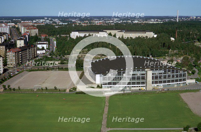 Olympic ice rink from tower of Olympic Stadium, 1930s. Artist: Unknown