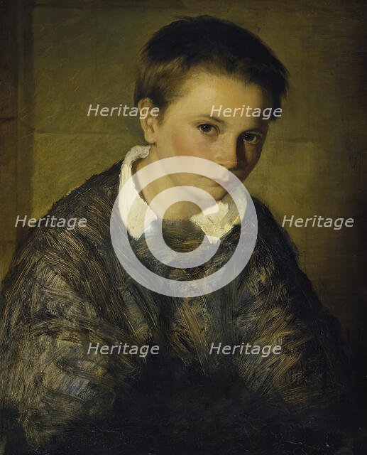 Boy portrait, undated. (c1860s). Creator: Eduard Kurzbauer.