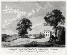 'Seat of the Right Honourable the Earl of Harcourt at Nuneham, with a distant view of Oxford', 1775.Artist: Michael Angelo Rooker