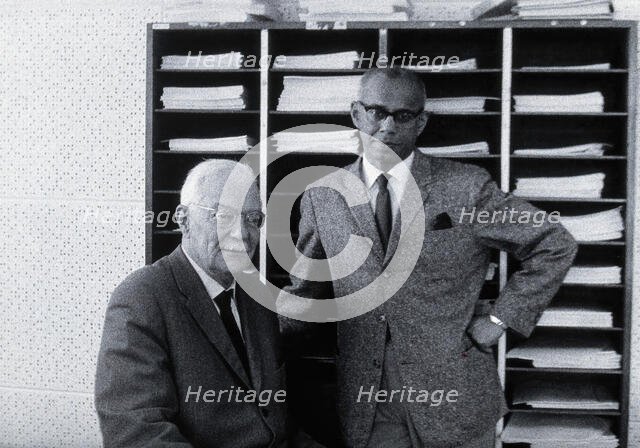 Petr Grigorevic Sergiev and Govindas Sambasivan. Creator: Unknown.