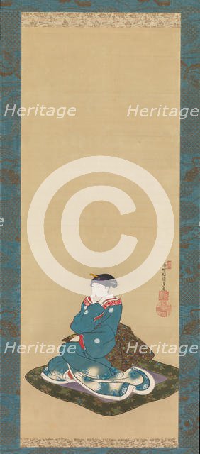 Memorial Portrait of Iwai Hanshiro VI, 1836. Creator: Utagawa Kunisada.