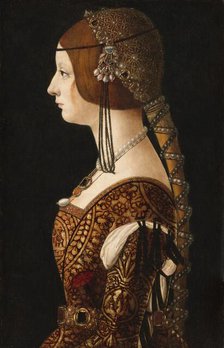 Bianca Maria Sforza, probably 1493. Creator: Ambrogio de Predis.