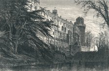 Warwick Castle from the West, c19th century. Artist: Unknown.