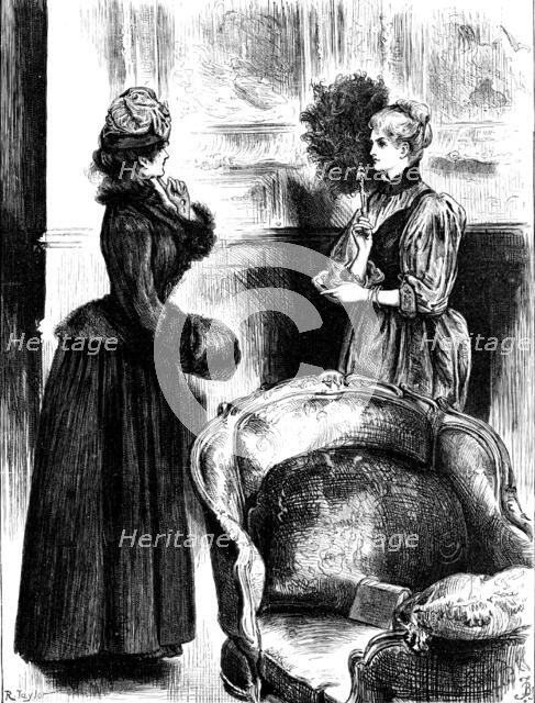 "Oh" she cried, "These are copies!", 1890.  Creator: R. Taylor.