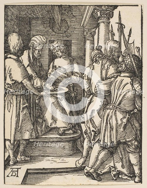 Pilate Washing His Hands, from The Small Passion, ca. 1509. Creator: Albrecht Durer.