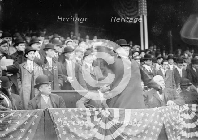 Chas. Hyde opens American B.B. season, 1911. Creator: Bain News Service.