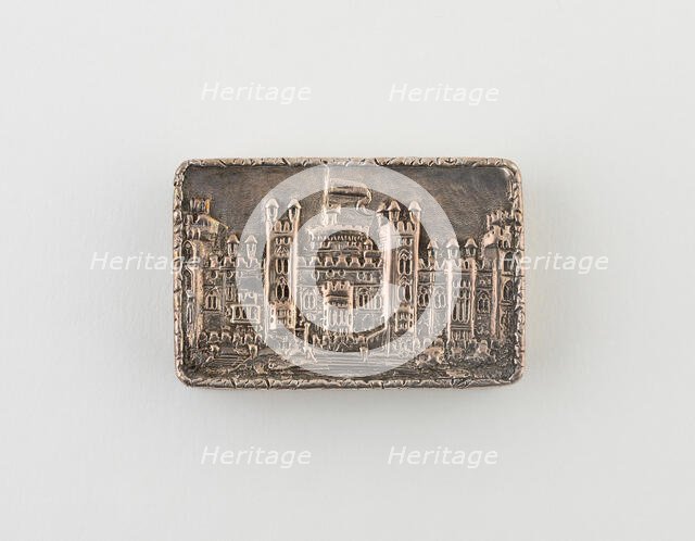 Vinaigrette with View of Windsor Castle, Birmingham, 1837/38. Creator: Nathaniel Mills.