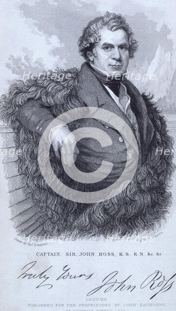 Captain, Sir John Ross, KS, RN, Scottish naval officer and polar explorer, 1835.  Creator: William Walton.