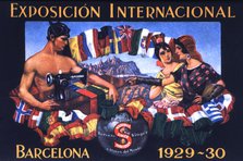 Advertising poster of the 'Sigma' house, published for the International Exhibition of Barcelona …