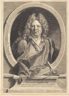 Antoine Coyzevox, 1708. Creator: Jean Audran.
