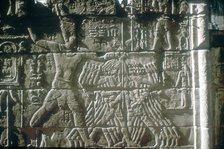 Rameses III smiting his enemies before Amun-Ra, Mortuary Temple, Medinat Habu, Egypt, c12th cen BC Artist: Unknown
