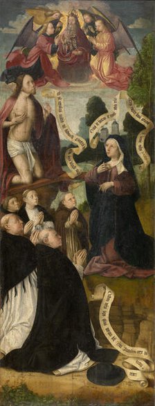 Stairway to Heaven, 1490. Creator: Master of the Amsterdam Death of the Virgin.