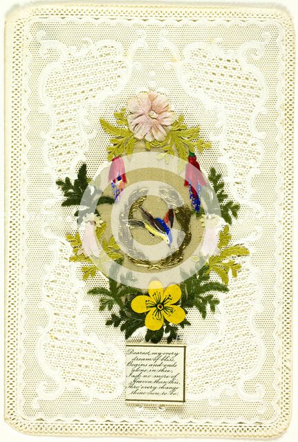 Dearest, My Every Dream of Bliss (valentine), c. 1840. Creator: Unknown.