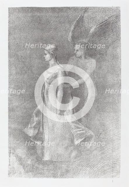 The Haunting (Hantise), 1893. Creator: Odilon Redon.