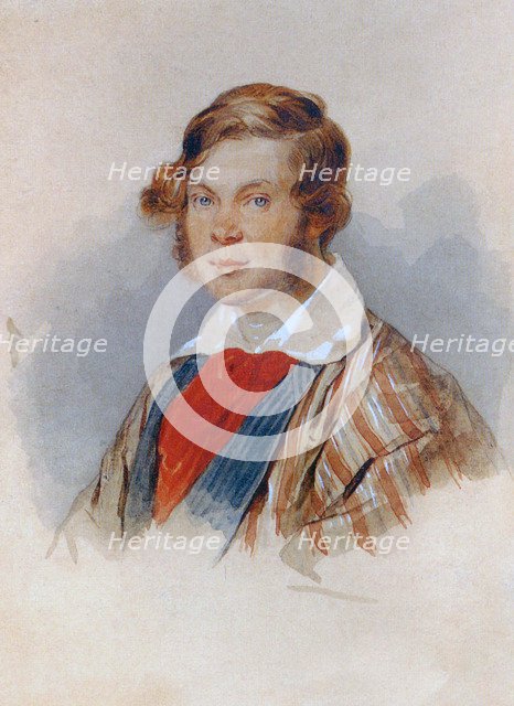 Portrait of the Poet Prince Pyotr A. Vyazemsky (1792-1878), 1830s. Artist: Sokolov, Pyotr Fyodorovich (1791-1848)