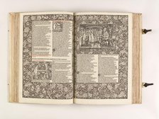 The Kelmscott Chaucer - The Works of Geoffrey Chaucer Now Newly Imprinted, 1896. Creator: Sir Edward Coley Burne-Jones.