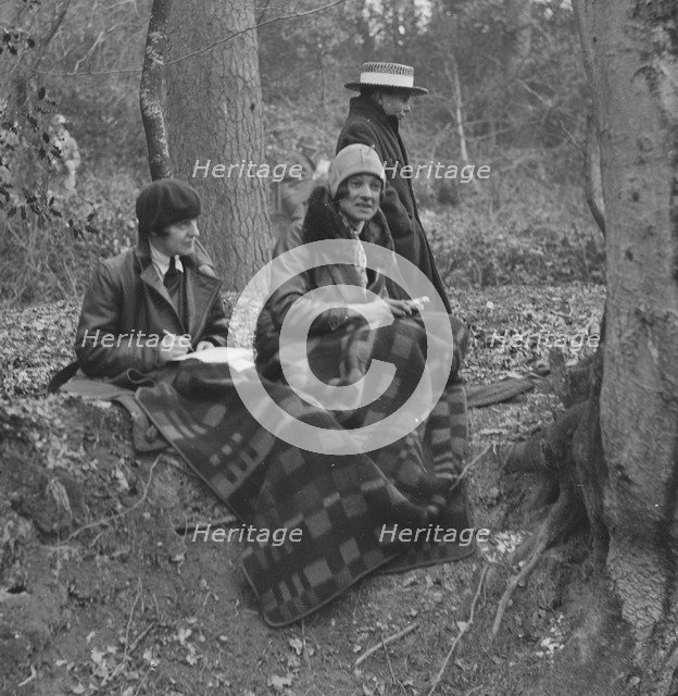 Watching the Sunbeam Motor Car Club Bognor Trial, 1929. Artist: Bill Brunell.