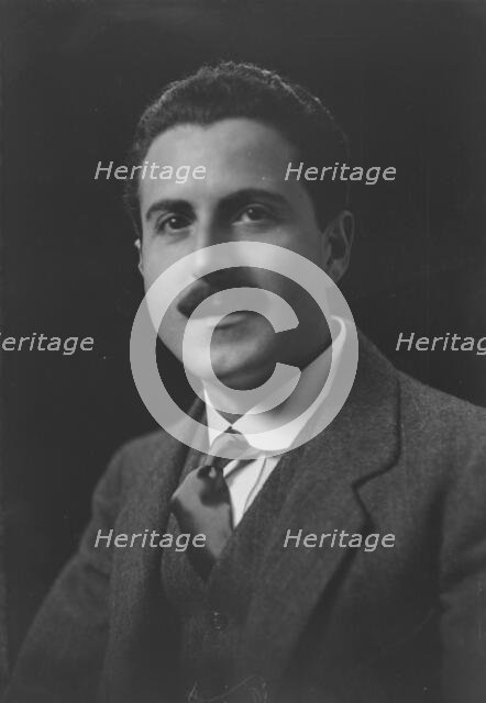 Mr. George Metaxa, portrait photograph, 1918 Dec. 6. Creator: Arnold Genthe.