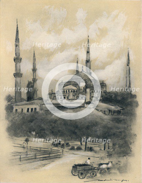 'Mosque of St. Sophia, Constantinople', 1903. Artist: Mortimer L Menpes.
