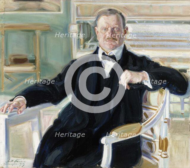 Portrait of Jean Sibelius, 1913. Creator: Antti Faven.
