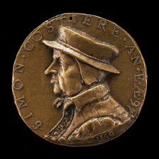 Simon Costière of Lyon, 1469-after 1572, Goldsmith and Jeweler, 1566. Creator: Pierre Woeiriot.