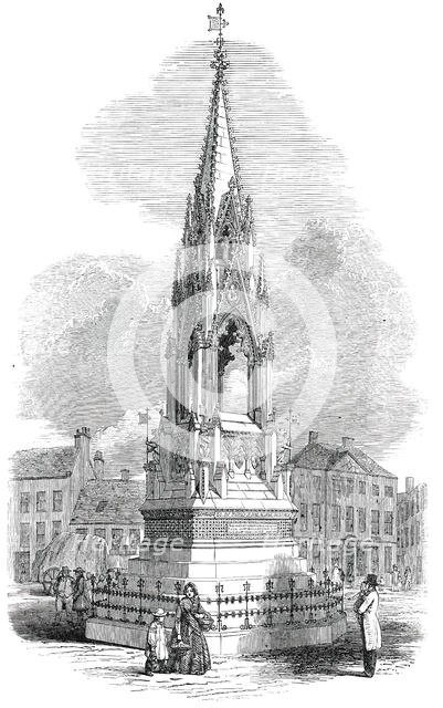 The Notts Testimonial to Lord George Bentinck, in the Market-Place, Mansfield, 1850. Creator: Unknown.
