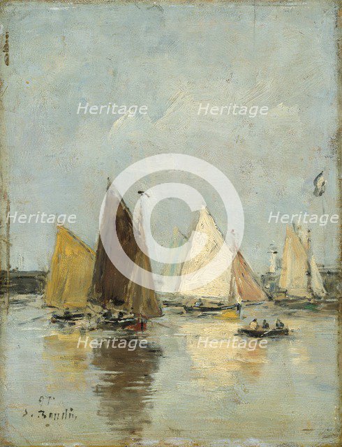 'The return of the boats', 1897. Artist: Eugene Louis Boudin.