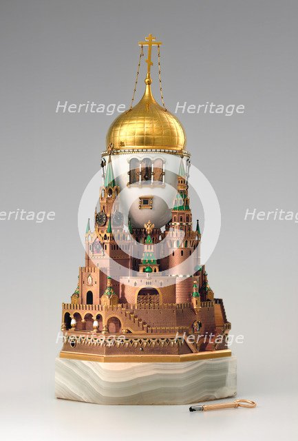 Easter egg Moscow Kremlin, 1904-1906. Artist: Russian Master, Factory Fabergé  