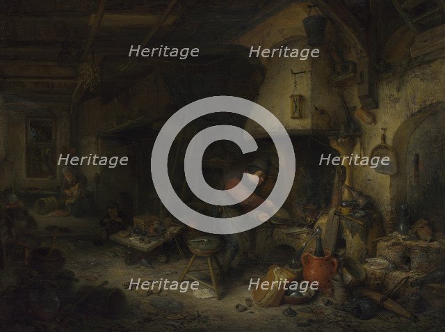 An Alchemist, 1661. Artist: Ostade, Adriaen Jansz, van (1610-1685)