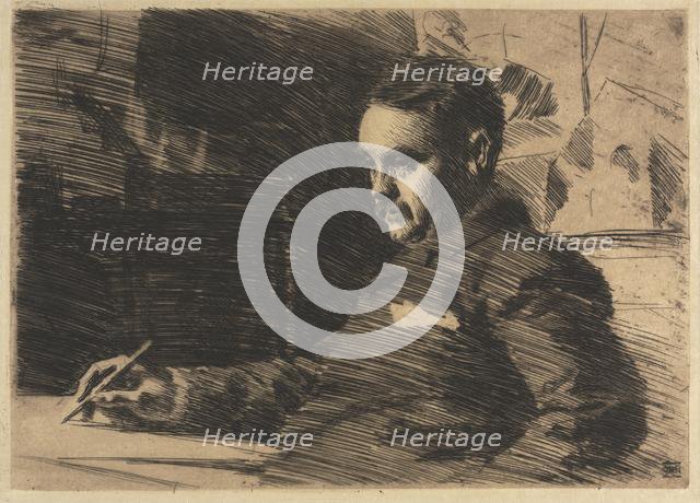 Lawyer Wade, 1890. Creator: Anders Zorn (Swedish, 1860-1920).