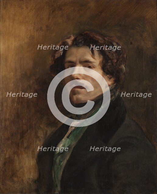 Self-Portrait. Artist: Delacroix, Eugène (1798-1863)