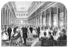 The Social Science Congress at New York: conversazione in the Assembly Rooms, Blake-street, 1864. Creator: Unknown.