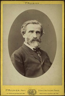 Giuseppe Verdi, Italian composer, late 19th century. Artist: Frederick Mulnier