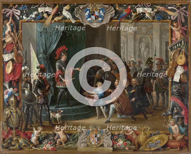 The Submission of the Sicilian Rebels to Antonio Moncada in 1411, 1663. Creators: David Teniers II, Jan van Kessel.