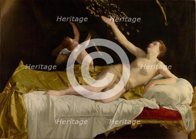 Danaë and the Shower of Gold, 1621-1623. Creator: Orazio Gentileschi.
