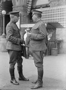 Brigadier General William Murray Black, U.S.A. Right, with Lt. Col. Pierce, 1917. Creator: Harris & Ewing.