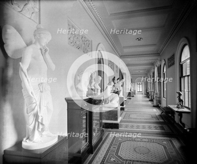 The Grand Corridor, Osborne House, Isle of Wight, 1880s. Artist: Alfred Newton & Sons