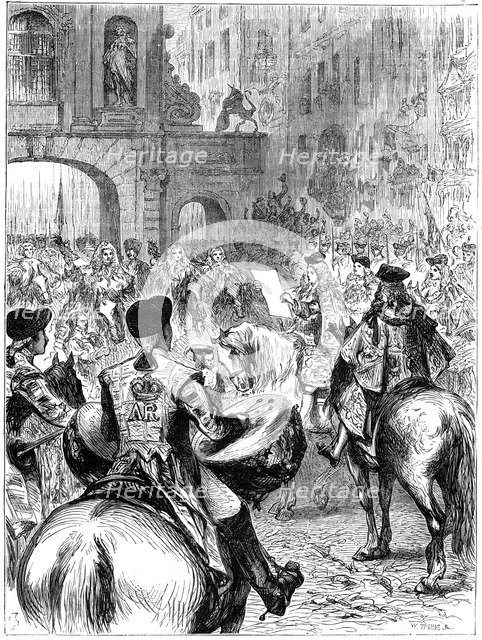 Proclamation of George I as King of Great Britain and Ireland, 1714.Artist: W Thomas