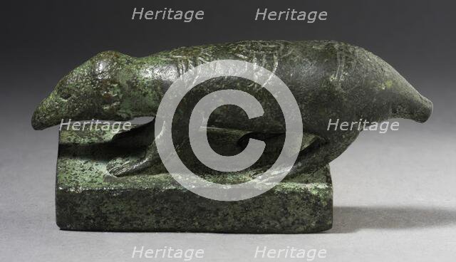 Ichneumon Mongoose Figurine, Probably Ptolemaic Period (323-30 BCE). Creator: Unknown.