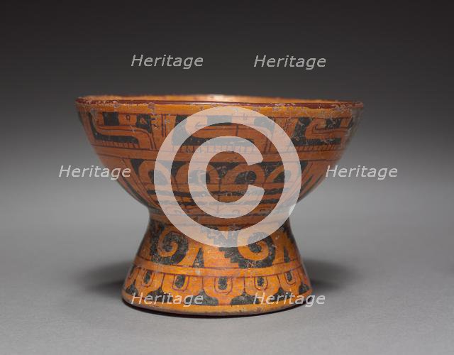 Bowl with Rattle Base, c. 900-1519. Creator: Unknown.
