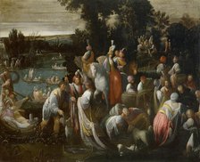 Feast on the river bank. Creator: Donducci (Il Mastelletta), Giovanni Andrea (1575-1655).