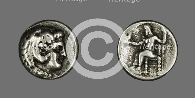 Tetradrachm (Coin) Depicting the Hero Herakles, 336-323 BCE. Creator: Unknown.