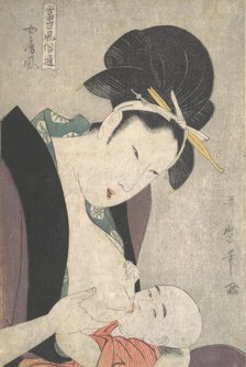 Mother and Child, ca. 1790. Creator: Kitagawa Utamaro.