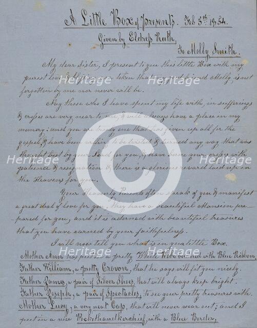 Shaker Visionary Image, 1935/1942. Creator: Unknown.