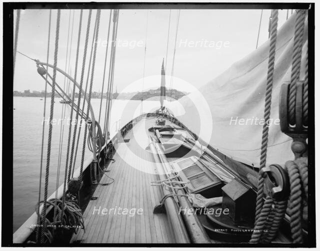 Deck of Galatea, 1886. Creator: Unknown.