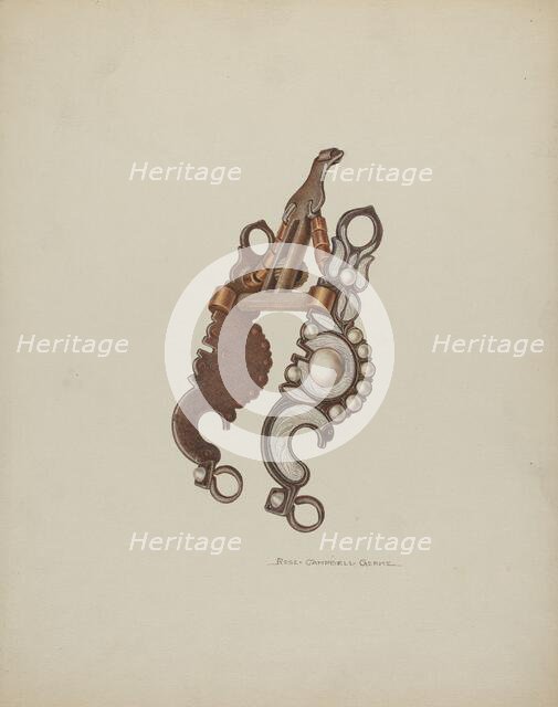 Spade Bit, c. 1939. Creator: Rose Campbell-Gerke.