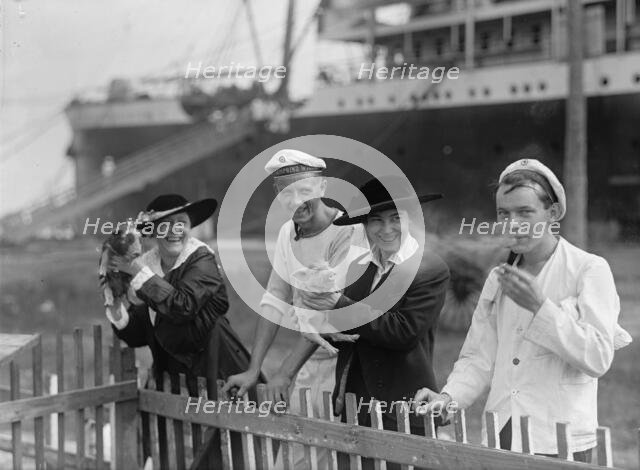 German Sailors Interned in U.S., 1917. Creator: Harris & Ewing.