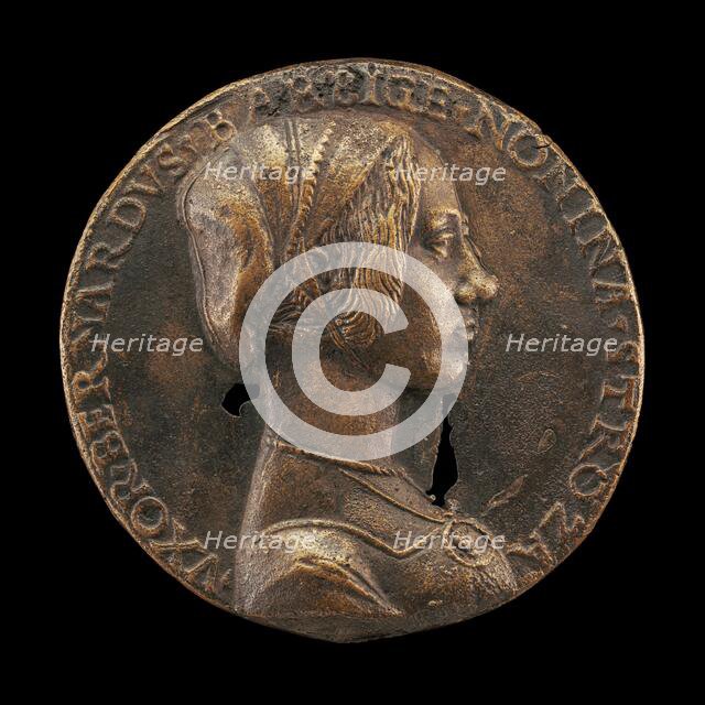 Nonnina Strozzi, Wife of Bernardo Barbigia [obverse]. Creator: Niccolo Fiorentino.